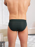 Men's Micromodal Solid Brief - Ultra Soft, Antimicrobial, No Marks Waistband - Peacoat Blue